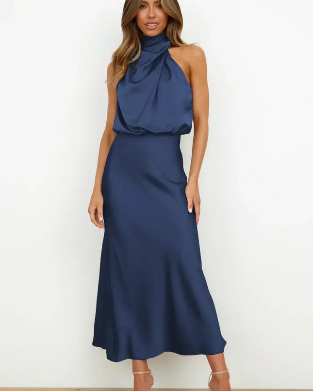 Women's Evening Dress | Halter Neck Maxi