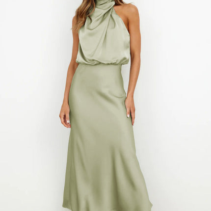 Women's Evening Dress | Halter Neck Maxi