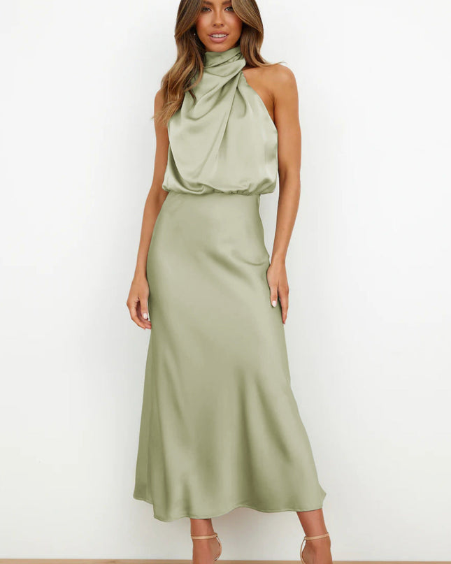 Women's Evening Dress | Halter Neck Maxi