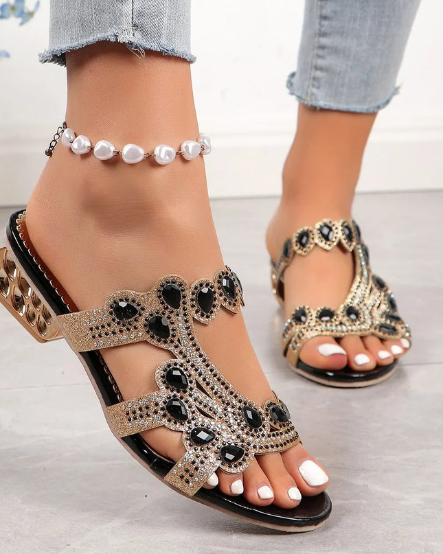 Sandals For Women | Decorative Strap Block Heel Style