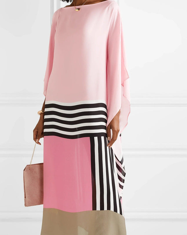 Valarie | Elegant Geometric Print Caftan