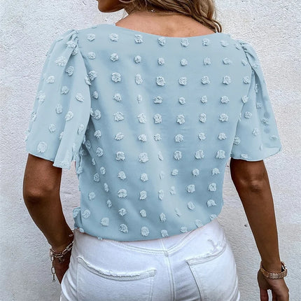 Women’s Blouse | Flutter Short Sleeve