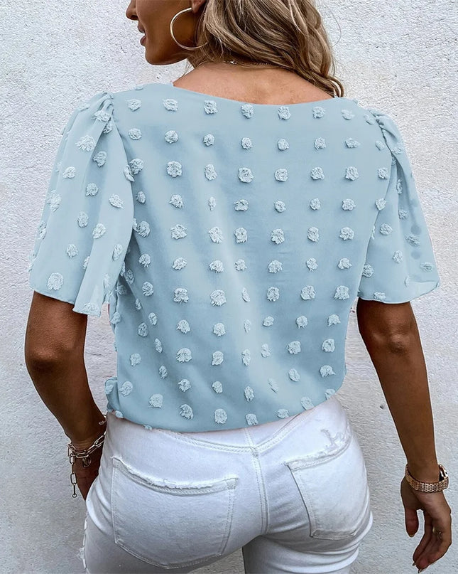 Women’s Blouse | Flutter Short Sleeve