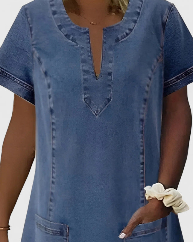 Christine | Elegant Denim Dress