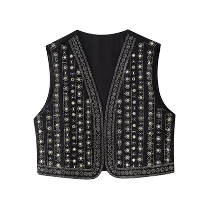 Women’s Vest | Sequin Embroidered Design