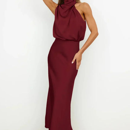 Women's Evening Dress | Halter Neck Maxi