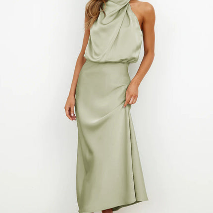 Women's Evening Dress | Halter Neck Maxi