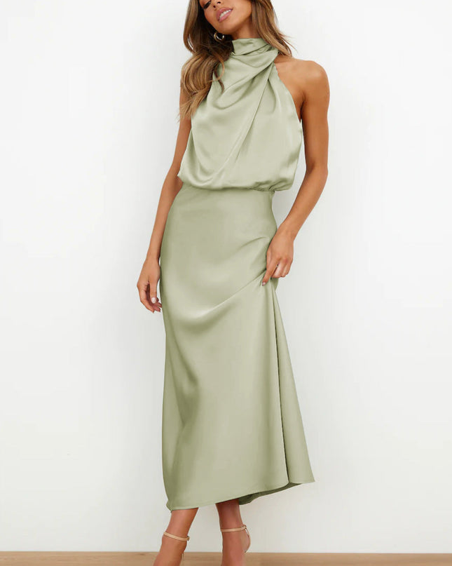 Women's Evening Dress | Halter Neck Maxi
