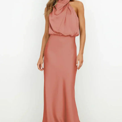 Women's Evening Dress | Halter Neck Maxi