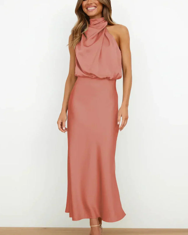 Women's Evening Dress | Halter Neck Maxi