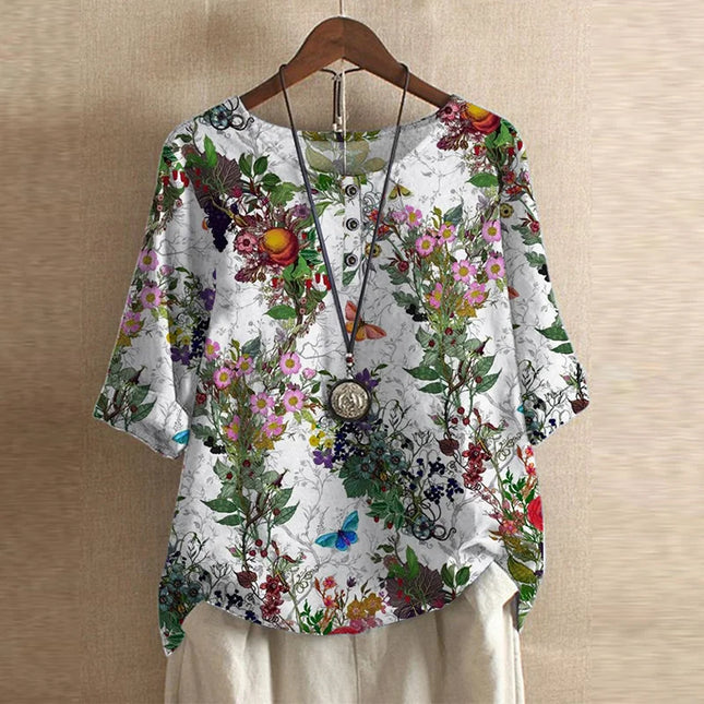 Women's Blouse | Vintage Floral Print