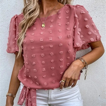Women’s Blouse | Flutter Short Sleeve