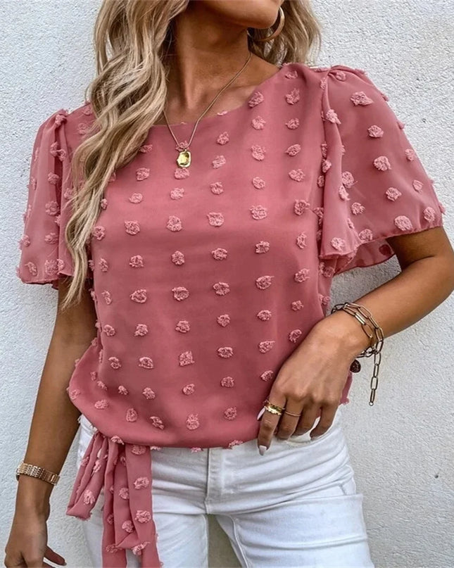 Women’s Blouse | Flutter Short Sleeve