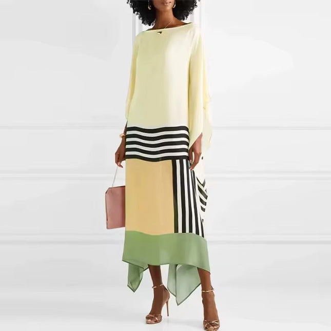 Valarie | Elegant Geometric Print Caftan
