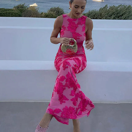 Women’s Dress | Floral Sleeveless Maxi