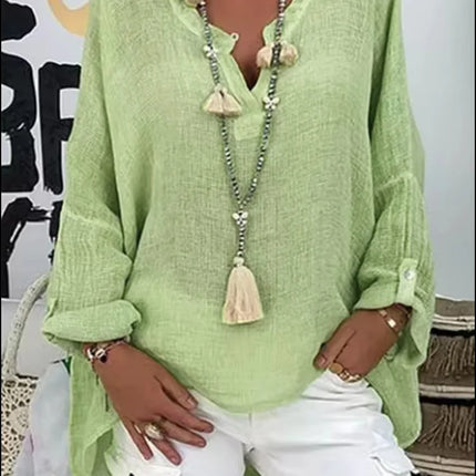 Women's Blouse | Long Sleeve V-Neck