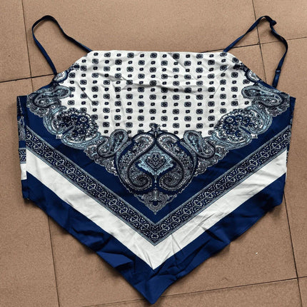 Lara - Stylish Printed Lace-Up Vest & Pants Set