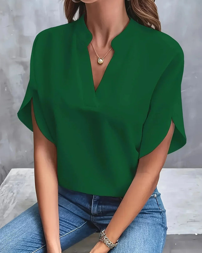 Women’s Blouse | V-Neck with Tailored Design