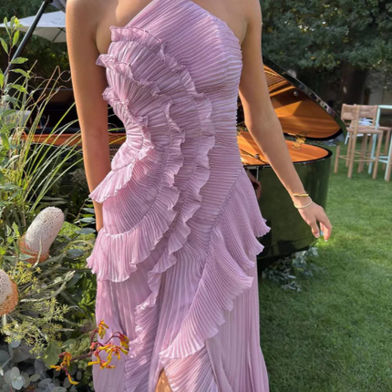 Women’s Dress | Halter Neck Pleated Maxi