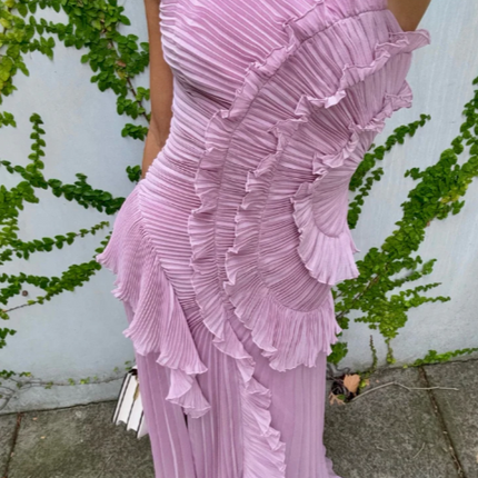 Women’s Dress | Halter Neck Pleated Maxi
