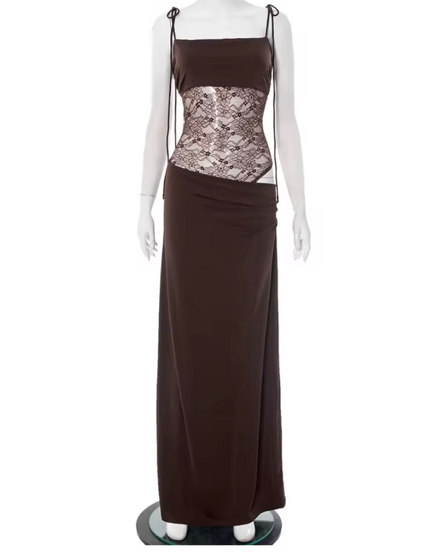 Women’s Dress | Lace Panel Maxi