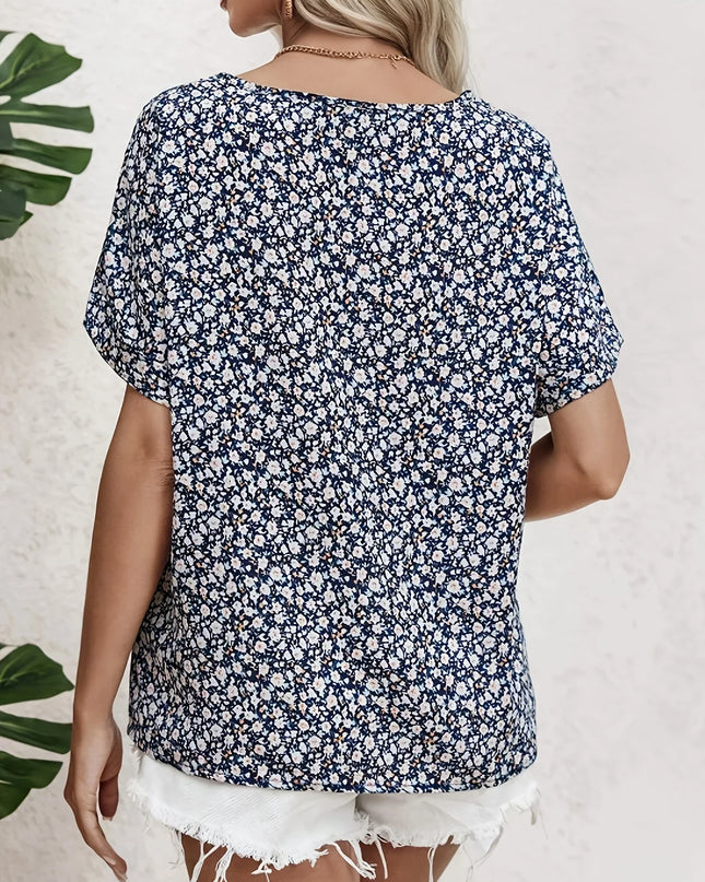 Women’s Blouse | Floral Print Button Front