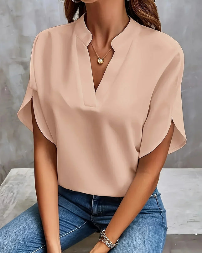 Women’s Blouse | V-Neck with Tailored Design