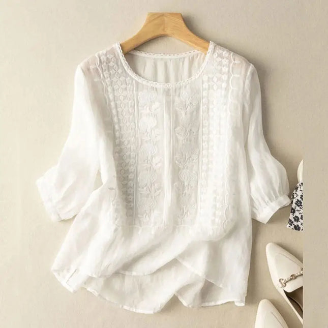 Women's Blouse | Embroidered Front Detail