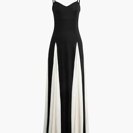 Women’s Dress | Contrast Panel Maxi