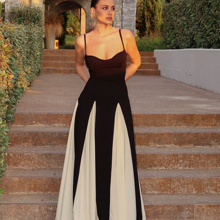 Women’s Dress | Contrast Panel Maxi