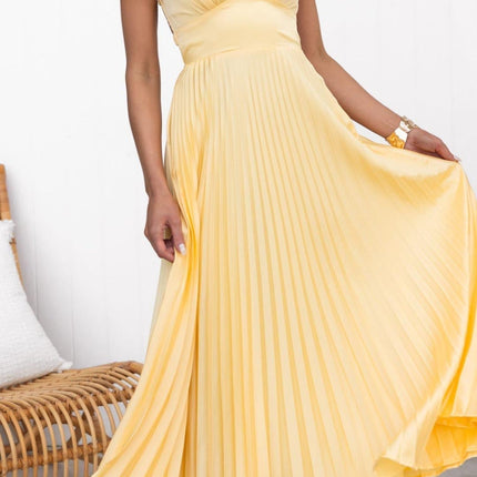 Women’s Dress  | Pleated V-Neck Maxi