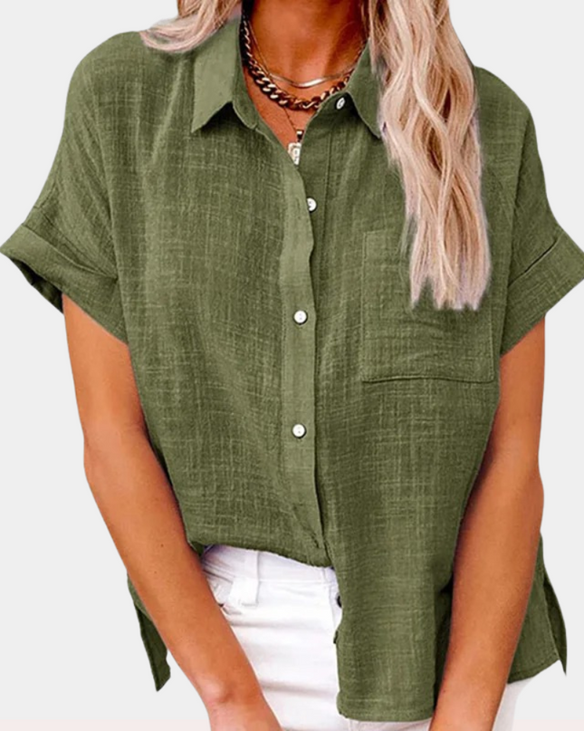 Women’s Shirt | Short Sleeve Button Down