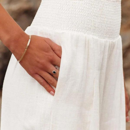 Women's Beach Pants | Wide Leg Elastic Waist