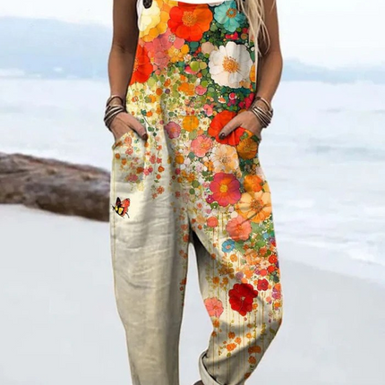 Taylor-Vintage Floral Jumpsuit Women