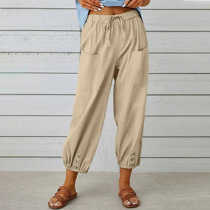 Women’s Pants | High Waist Drawstring