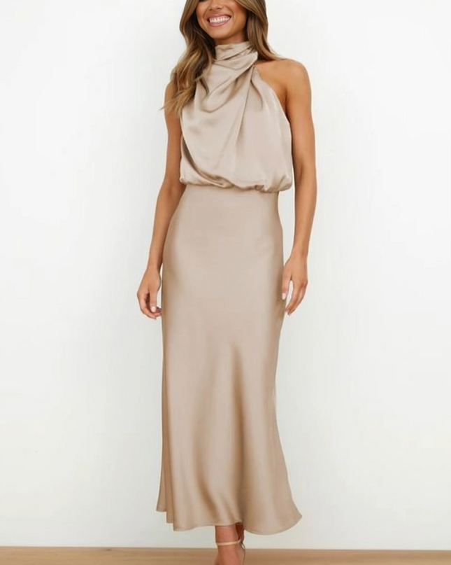 Women's Evening Dress | Halter Neck Maxi