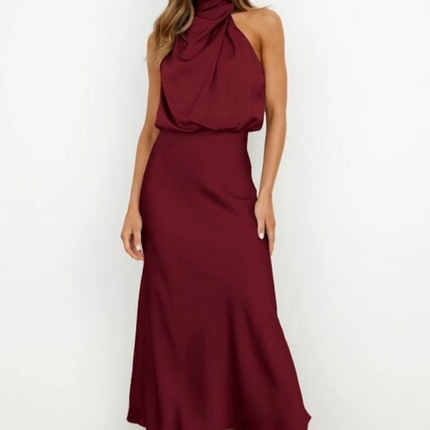 Women's Evening Dress | Halter Neck Maxi