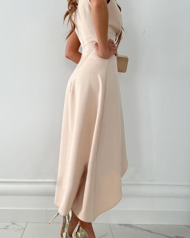 Women's Dress | Sleeveless cut and  V-neckline