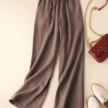 Women's Pants | Wide Leg Drawstring Waist