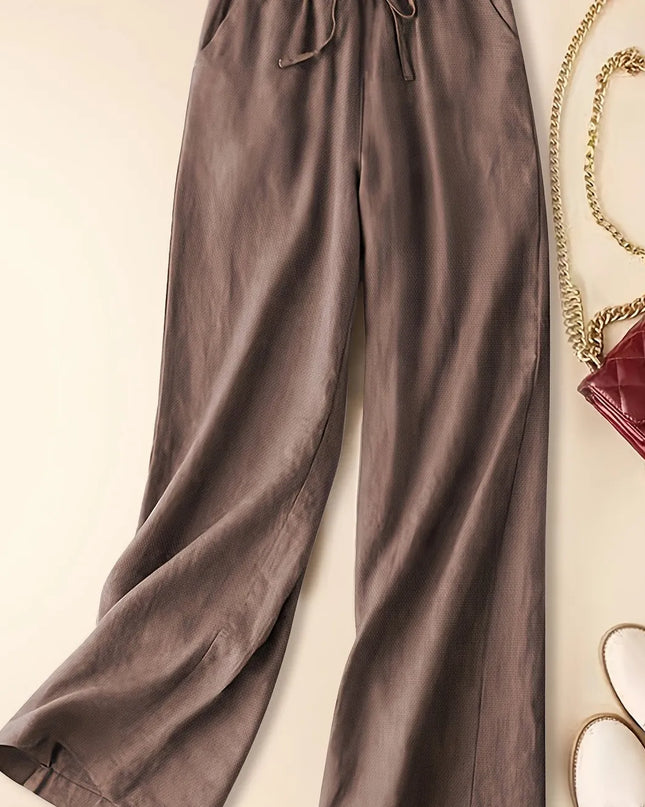 Women's Pants | Wide Leg Drawstring Waist
