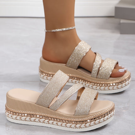 Heels For Women | Multi Strap Platform Sole Design