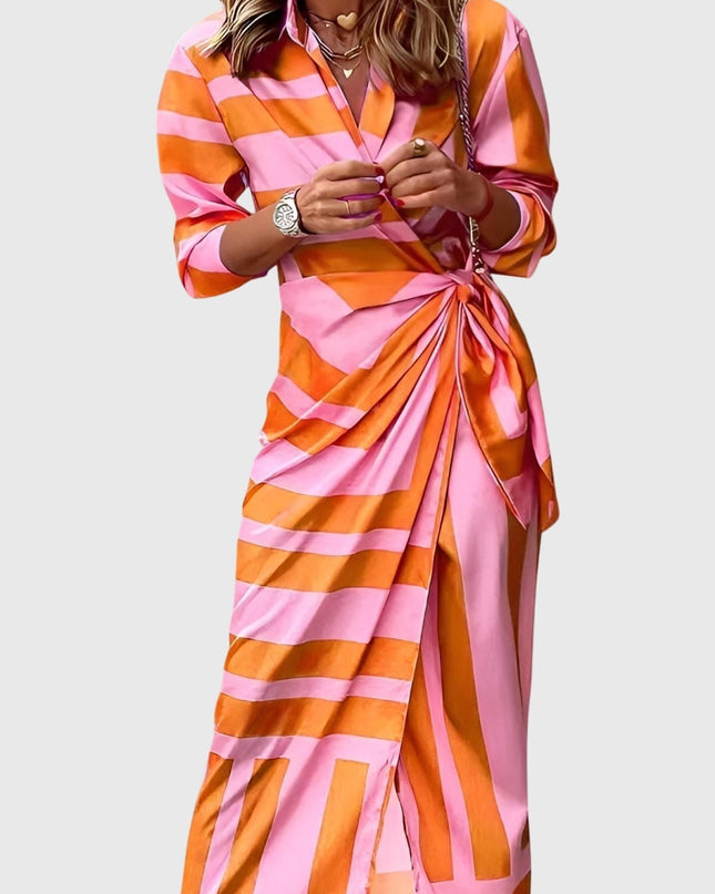 Everly | Elegant Wrap Dress With Print
