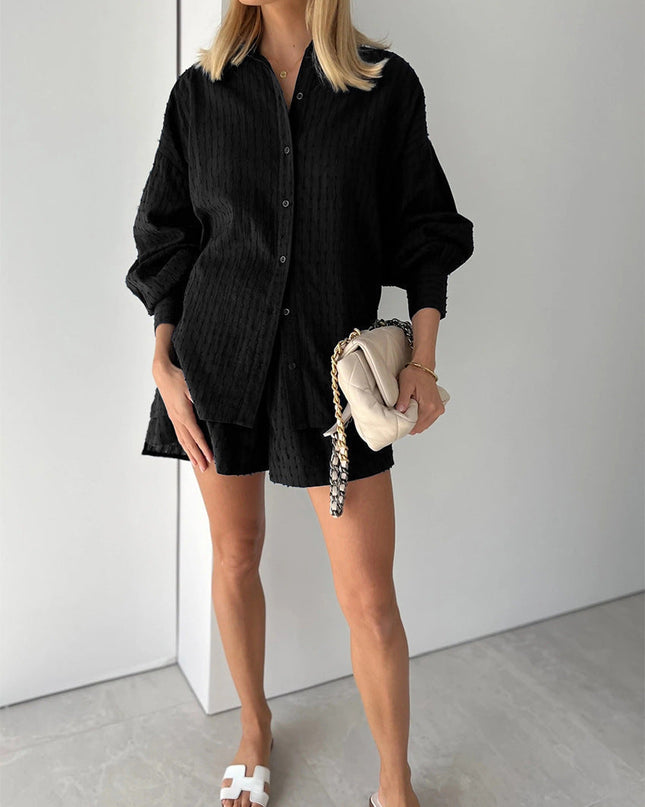 Cesca | Chic Shirt & Shorts Set ( Almost Out Of Stock)