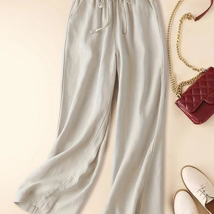 Women's Pants | Wide Leg Drawstring Waist