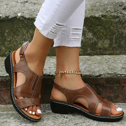 Sandals For Women | Open Toe Slingback Wedge