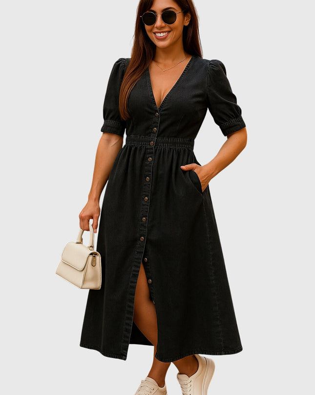 Jacqueline | Elegant Denim Dress