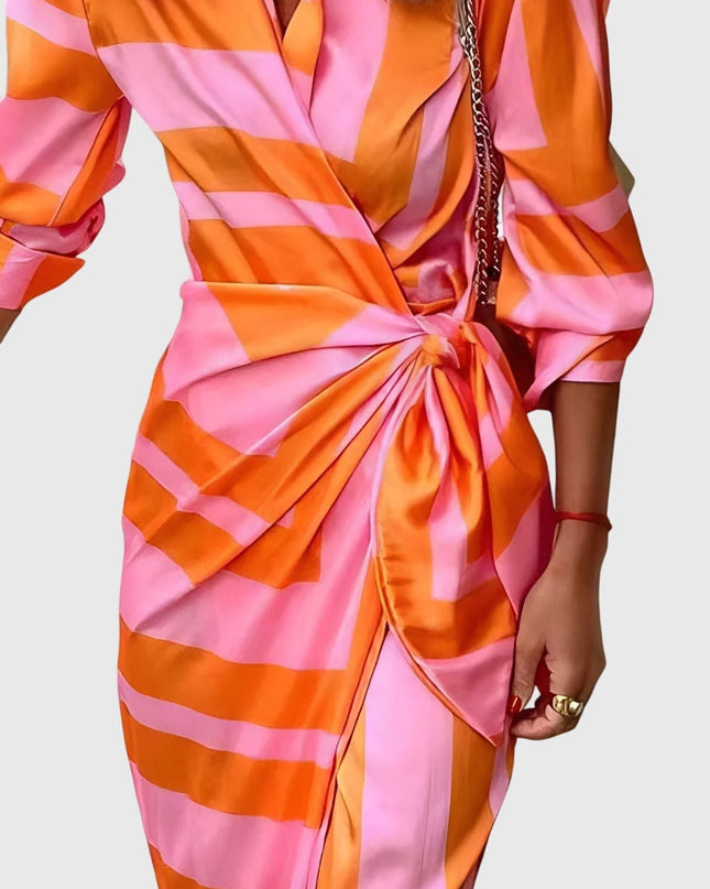 Everly | Elegant Wrap Dress With Print