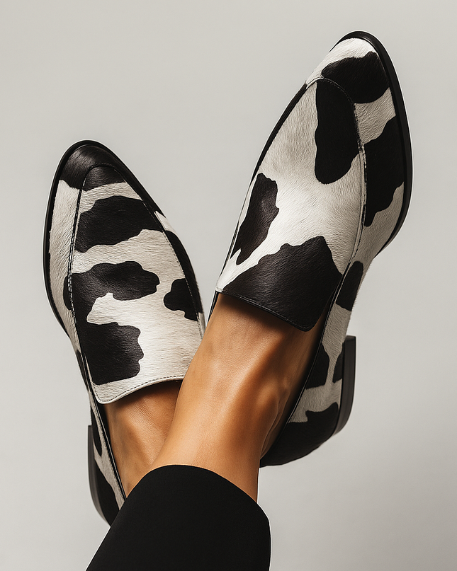 Loafers for Women | Patterned Print Upper