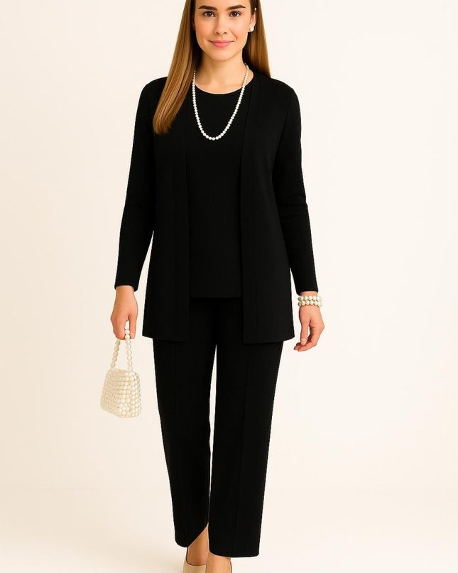 Viv - Cardigan, Top & Trousers Set