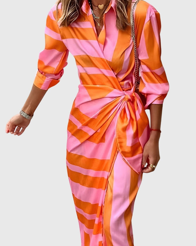 Everly | Elegant Wrap Dress With Print
